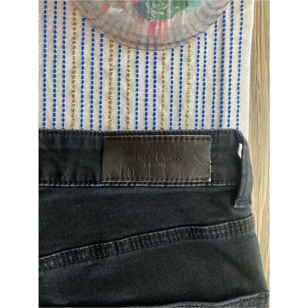 Mila Owen Denim Pants Black Denim Sz 1 US Small - Picture 6 of 11